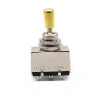 Accessori per strumenti per chitarra Scatola Per Chitarra Elettrica Argento A 3 Vie Interruttore A Levetta In Metallo Interruttore Di Cambio Tono Con Cappuccio Della Manopola Con Punta In Metallo Per