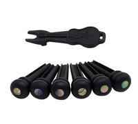 Accessori per strumenti per chitarra Set Di Perni Ed Estrattori Per Ponte Per Chitarra Acustica Estrattore Per Perni Per Chitarra Puntale In Legno Scanalato