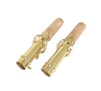 Accessori per Strumenti Sassofono 2 Pezzi Di Sassofono Acuto Collo Dritto Collo Curvo Con Parti Di Colli Di Sassofono In Ottone Con Chip Di Sughero