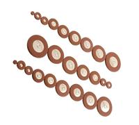 Accessori per Strumenti Sassofono 25 Pz/set Cuscinetti Di Ricambio Per Sassofono Cuscinetti In Pelle Marrone Per Sax Tenore/acuto/alto (Color : Alto)