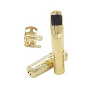 Accessori per Strumenti Sassofono Bocchino Per Sassofono In Metallo, Set Di Bocchini Per Sassofono Tenore B Piatto Con Tappo E Clip (Color : Size 5)