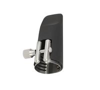 Accessori per Strumenti Sassofono Clip Per Bocchino In Acciaio Inossidabile Per Sassofono Contralto Con Set Di Accessori Per Tappo Bocchino In Plastica Nera Opaca