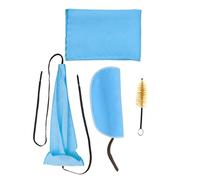Accessori per Strumenti Sassofono Kit Di Manutenzione Per Sassofono 3 Pezzi Di Panni Con 1 Pezzo Di Spazzola Per Bocchino Parti Per La Cura Degli Strumenti Di Riparazione Accessori (Color : Blue)