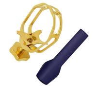Accessori per Strumenti Sassofono Kit Di Parti Per Tappo Protettivo Con Manico Lungo, Clip Cava In Rame Nudo, Testa Della Bocca In Metallo Per Sassofono Contralto
