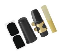 Accessori per Strumenti Sassofono Kit Per Sassofono Acuto Da 5 Pezzi Con Testa Di Flauto, Clip Per Cappello, Fischietto E Due Cuscinetti Per Denti