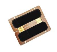 Accessori per Strumenti Sassofono Scatola Per Bocchino Per Sassofono Contralto In Legno Massello Scatola Per Bocchino Per Sassofono In Noce Nera Parti Di Strumenti A Fiato (Color : B)