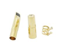 Accessori per Strumenti Sassofono Set Bocchino In Metallo Per Sassofono Contralto Con Tappo Per Bocchino E Accessori Per Denti (Color : Size 5)