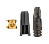 Accessori per Strumenti Sassofono Set Bocchino Per Strumento Sassofono Contralto/tenore In Bachelite Con Accessori Per Clip Per Cappuccio (Color : Alto)