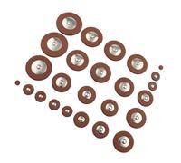 Accessori per Strumenti Sassofono Set Di 25 Cuscinetti In Pelle Per Sassofono Tenore Arancione, Parti Di Strumenti A Fiato