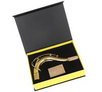 Accessori per Strumenti Sassofono Set Di Parti Per Manico Per Sassofono Tenore Set Di Manico In Ottone Dorato E Pezzo Di Chip In Sughero Per Sassofono