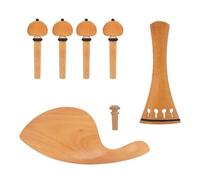Accessori per strumenti violino 1 Set Accessori Per La Manutenzione Del Violino Cordiera Professionale Pioli Per Accordatura Puntali Supporto Per Il Mento Colore Del Legno Per Accessori Per Violino