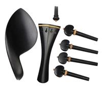 Accessori per strumenti violino 1 Set Accessori Per Violino Parti Per Violino A Grandezza Naturale Mentoniera Pioli Cordiera Puntale 4/4