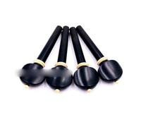 Accessori per strumenti violino 4 Pz Professionale 4/4.3/4.1/2.1/4 Violino Pioli, Naturale Giuggiola Legno/ebano/palissandro Parti Accessori Raccordi (Color : Bk, Size : 1/2)