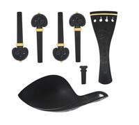 Accessori per strumenti violino 4 Pz Violino Ebano In Rilievo Accessori Set Pull Chord Piastra Cheep Supporto Coda Chiodo Accordo Asse Per 4/4 3/4