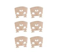 Accessori per strumenti violino 6PCS 4/4 3/4 1/2 1/4 1/8 Nizza Legno Di Acero Ponte Di Violino Ponte Di Violino Accessori Parti Di Violino Elettrico Acustico Violino (Color : 6PCS 4/4)