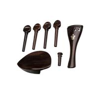 Accessori per strumenti violino Accessori Per Parti Di Violino In Ebano Non Tinto 4/4 Pioli A Grandezza Naturale Cordiera Mentoniera Puntale Parti Di Violino Dorate Fai Da Te