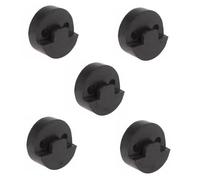 Accessori per strumenti violino Accessori Per Parti Di Violino Professionali Da 5 Pezzi 20 X 20 Mm Sordina Per Violino In Gomma Rotonda Acustica Nera (Color : Bk)