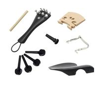 Accessori per strumenti violino Cordiera Per Violino Pioli Mentoniera Ponte In Acero Puntale Accordatore Coda Gut 15 Set Per Parti Di Violino In Ebano 4/4, Accessori