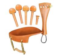 Accessori per strumenti violino Full Size 4/4 Parti Di Violino Accessori Kit Giuggiola Legno Violino Pioli Cordiera Gut Mentoniera Finetuner