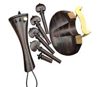 Accessori per Strumenti Violino Kit di Accessori per Parti di Violino Nice con Hardware, Cordiera per Mentoniera per Violino di Tipo Medio, Pioli, Puntale