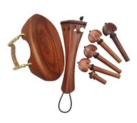 Accessori per strumenti violino Raccordi Per Violino In Palissandro Imposta Tutti Gli Accessori Pioli Mentoniera Peg Endpin 4/4 Full Size