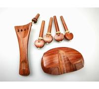 Accessori per strumenti violino Set Di Accessori Per Violino A Grandezza Naturale In Palissandro Pronto Per L'uso Con 4/4 Pioli, Cordiera, Mentoniera, Morsetto Dorato (Color : Violin parts)