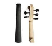 Accessori per Strumenti Violino Testa del Manico del Violino Bianco in Acero 4/4 A 5 Corde, Tastiera in Ebano Indonesiano, Dado, Piroli per Violino, Accessori per Parti di Violino