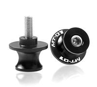 Accessori per supporti Moto Forcellone Bobine Slider 6mm Swing Vite Cursori Braccio Del Basamento Per MT-01 MT01 2004 2005 2006 2007 2008 2009(Black)