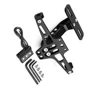 Accessori per targhe Moto Targa Supporto Moto Coda Luce Posteriore Staffa Per CFMOTO 250SR NK250 150 400 650GT MT 700CLX(Black)