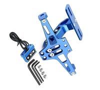Accessori per targhe Moto Targa Supporto Moto Coda Luce Posteriore Staffa Per CFMOTO 250SR NK250 150 400 650GT MT 700CLX(Blue)