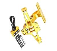 Accessori per targhe Moto Targa Supporto Moto Coda Luce Posteriore Staffa Per CFMOTO 250SR NK250 150 400 650GT MT 700CLX(Gold)