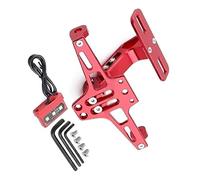 Accessori per targhe Moto Targa Supporto Moto Coda Luce Posteriore Staffa Per CFMOTO 250SR NK250 150 400 650GT MT 700CLX(Red)