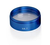 Accessori per telescopi Lente obiettivo for microscopio blu rosso 0,5X 0,7X for microscopio stereo binoculare trinoculare Lente di Barlow Oculare per telescopio(0.7X Blue)