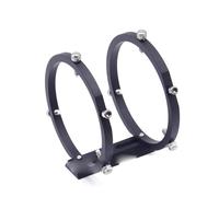 Accessori per telescopi Supporto for anelli guida a 6 punti da 42 mm, 50 mm, 65 mm, 80 mm con mini piastra da 100 mm, telescopio astronomico Oculare per telescopio(114 with screw hole)