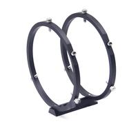 Accessori per telescopi Supporto for anelli guida a 6 punti da 42 mm, 50 mm, 65 mm, 80 mm con mini piastra da 100 mm, telescopio astronomico Oculare per telescopio(160 with screw hole)