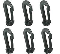 Accessori per Tende 6PC/12PC Heavy Duty Bungee Cord Gancio Morsetto Clip a Scatto per Kayak Campeggio Trekking Packbag Accessori per Tende Sport all'Aria Aperta, 6 Pezzi