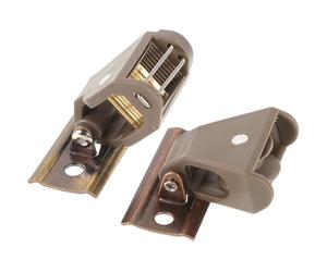 Accessori per Tende Carrucola per Tende Arelle Puleggia di Bloccaggio | Meccanismo per Tende Rullo, Supporto Plastico e Ferro, Colore Coffee, per Uffici e Negozi