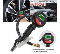 Accessori per test del sistema di monitoraggio ad alta precisione Manometro automatico per pneumatici Tester digitale LCD per pneumatici per auto, camion, veicoli, motocicli