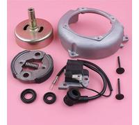 Accessori per tosaerba Bobina di accensione con tamburo frizione a 9 denti adatta for Hon GX35 GX 35, set di guarnizioni for valvola di copertura della ventola del volano, parte di ricambio for motore