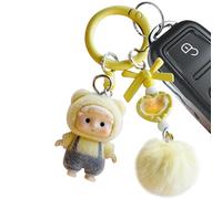 Accessori per trailer chiave decorativa dolce portachiavi, portachiavi moderno | Ciondolo bambola del fumetto bambola bambola delle stranezze creative di trailer chiave, key, Giallo, Consulte la