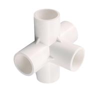 Accessori per tubi in PVC industriali Raccordo a croce 3D a cinque vie Materiale resistente ad alta pressione Five-Connections 32mm