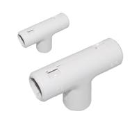 Accessori Per Tubo Rigido Passacavi, Raccordo, Manicotto, Giunto T, Clip Fissatubo, Made In Italy (2 pcs Giunto T Ispezionabile Reversibile IP40, D20mm)