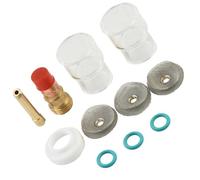 Accessori per utensili Brand New Torcia TIG Set Torcia di Saldatura Set #12 18 26 3/32 Kit Pinza Lente Gas per Compatibile con WP-17 Pyrex Cup 2.4mm Torcia TIG