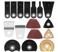 Accessori per Utensili Oscillanti 24pc Lame Utensile Multifunzione Set di Lame