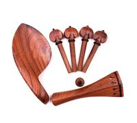 Accessori Per Violino 1 Set Di Accessori Per Violino In Palissandro Parti Cordiera Piroli Puntali Mentoniera(3/4)