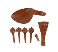 Accessori per violino 1 Set Di Parti Per Violino Giuggiola Mentoniera Trafile Manopola Cordiera E Picchetti Misura 4/4 3/4 1/2 1/4 Accessori Per Violino(3/4)