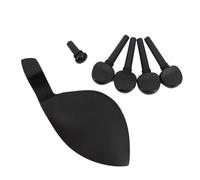 Accessori Per Violino 1 Set Di Piroli Per Cordiera Mentoniera Trafile Pomello Puntale Accessori Per Violino In Legno Massello(1/8)