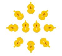 Accessori per violino 10 Pezzi Di Sordina Per Violino In Gomma Silenziatore Per Violino Sordina Per Pratica Del Violino Sordina Per Corde Del Violino Sordina Per Pratica Del Violino Elettrico(Yellow)