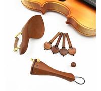 Accessori per violino 4/4 Set Completo Di Accessori In Legno Di Giuggiola Per Violino Mentoniera/coda/perno Per Corda/cordiera/corda Per Coda Con Regolazione Fine(C)