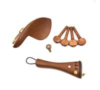 Accessori per violino 4/4 Set Completo Di Accessori In Legno Di Giuggiola Per Violino Mentoniera/coda/perno Per Corda/cordiera/corda Per Coda Con Regolazione Fine(A)